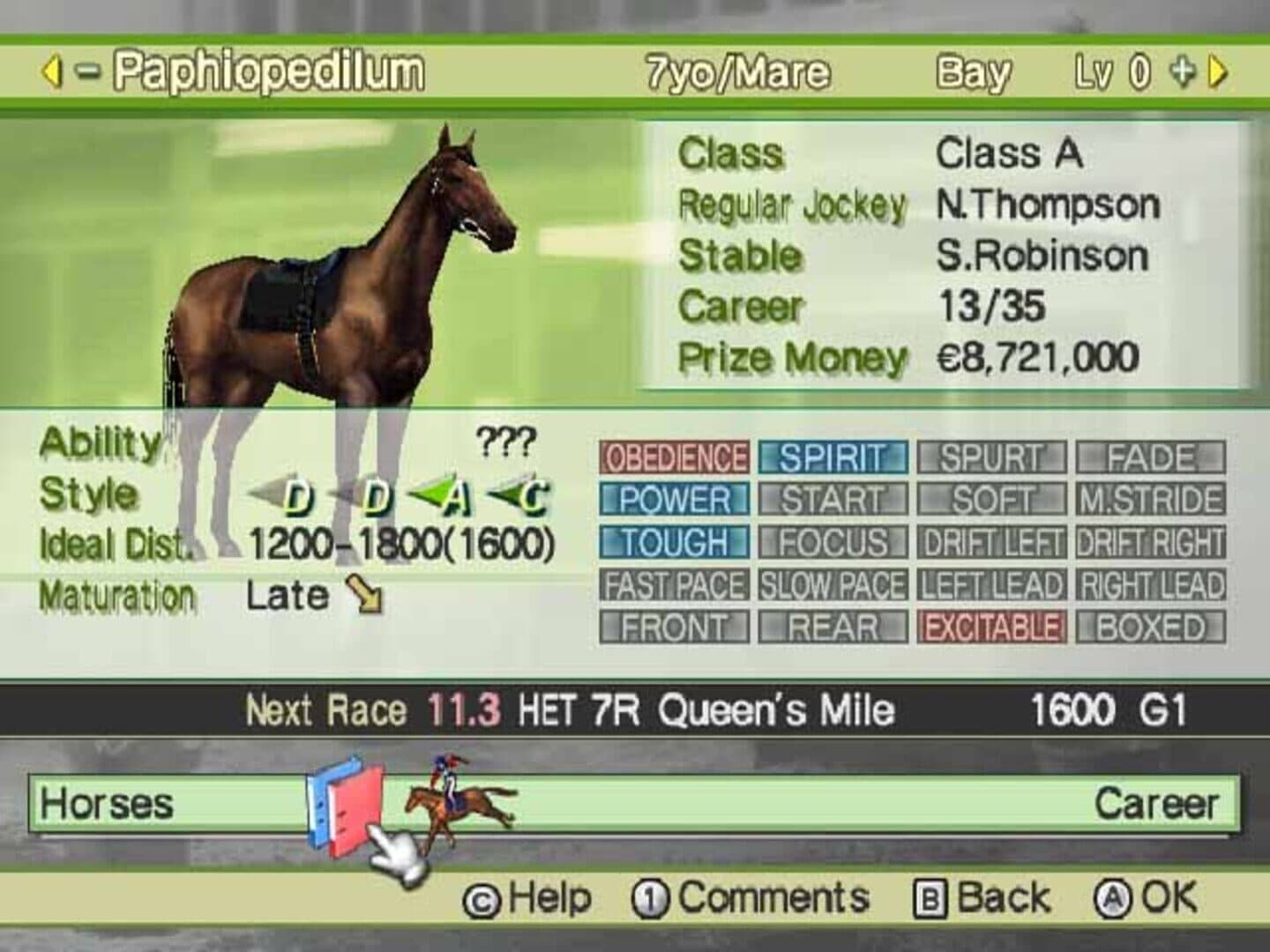 G1 Jockey Wii 2008 screenshot 10
