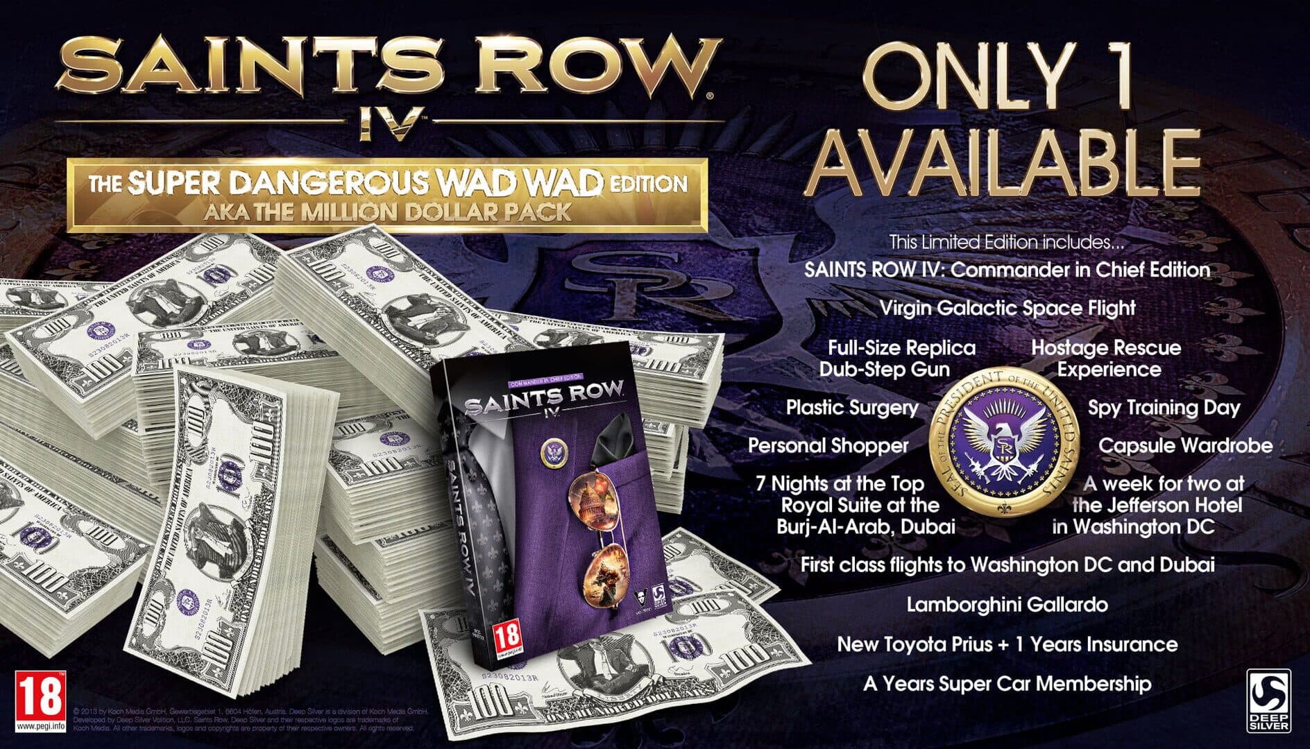 Saints Row IV: Super Dangerous Wad Wad Edition (aka the Million Dollar Pack) screenshot 1